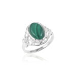 Malachite Ring model R9-098