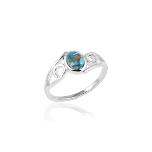 Koper Turkoois Ring model R9-101