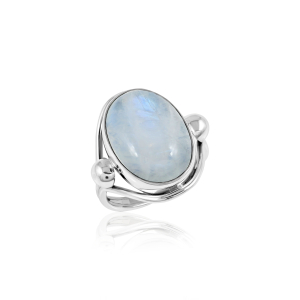 Regenboog Maansteen Ring model R9-103 Regenboog Maansteen Ring model R9-103