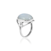 Regenboog Maansteen Ring model R9-103