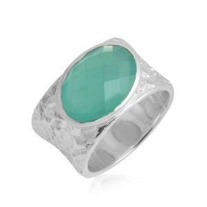 Chalcedony Aqua Ring model R5-041