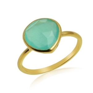 Chalcedony aqua Ring model R5-048