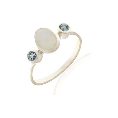 Rainbow Moonstone Ring model R5-076