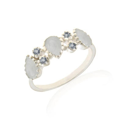 Rainbow Moonstone Ring model R5-081