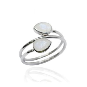 Rainbow Moonstone Ring model R5-082