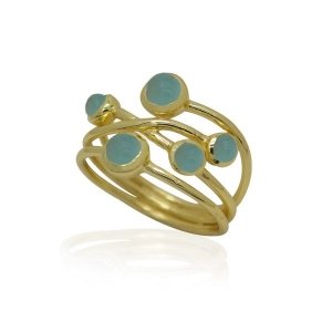 Chalcedoon aqua Ring model R5g-040