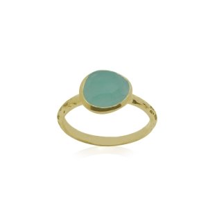 Chalcedony aqua Ring model R5g-077