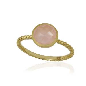 Rose Quartz Ring model R5g-078