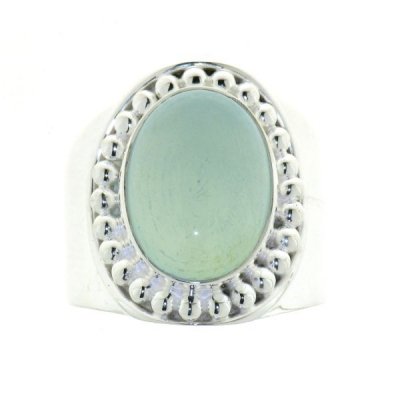 Chalcedony aqua Ring model R6-006