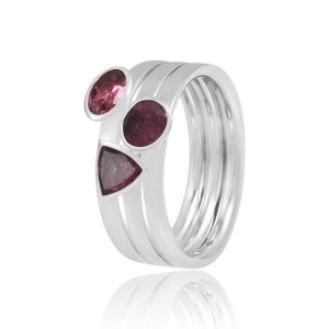 Roze Toermalijn Ring model R7-036