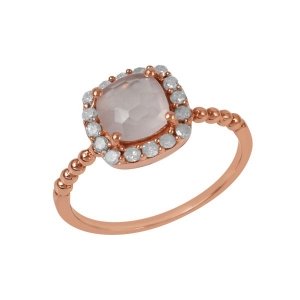 Rose Quartz Ring model R7-066