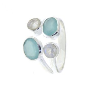 Chalcedoon aqua Ring model R5-063 Chalcedoon aqua Ring model R5-063