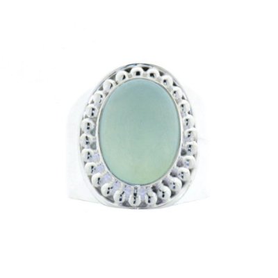 Chalcedony aqua Ring model R6-006