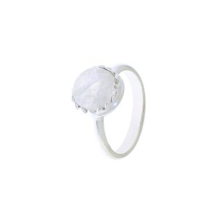 Rainbow Moonstone Ring model R6-018