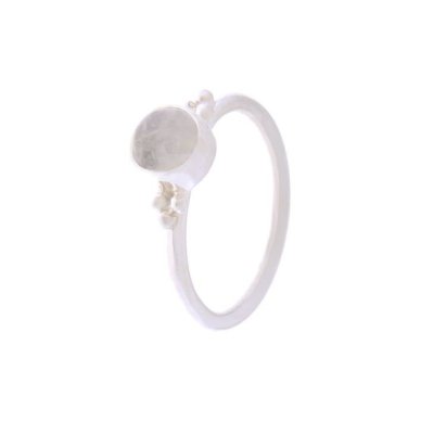 Regenboog Maansteen Ring model R6-025