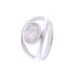 Regenboog Maansteen Ring model R9-051
