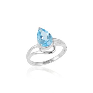 Blauwe Topaas Ring model R9-092 Blauwe Topaas Ring model R9-092