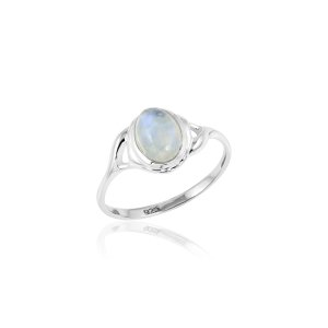 Regenboog Maansteen Ring model R9-102 Regenboog Maansteen Ring model R9-102