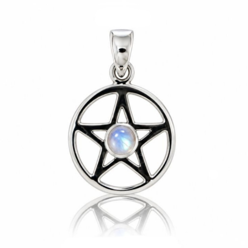 Rainbow Moonstone Symbol pendant model P1-311