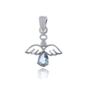 Blauwe Topaas Symbool hanger model P1-403