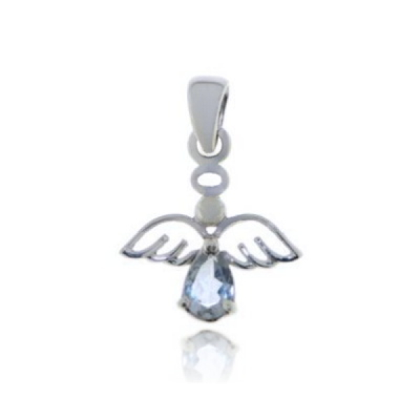 Blue Topaz Symbol pendant model P1-403