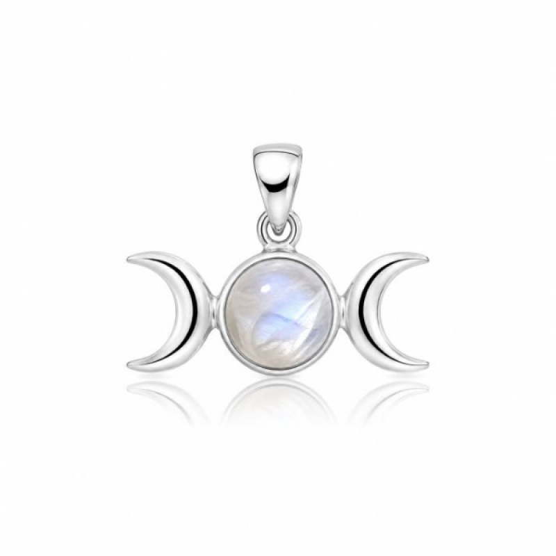 Rainbow Moonstone Symbol pendant model P1-406