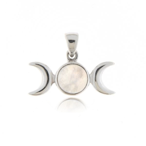 Regenboog Maansteen Symbool hanger model P1-406