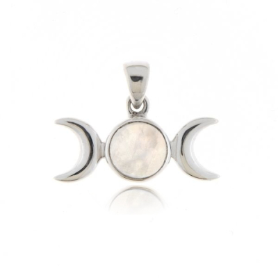 Regenboog Maansteen Symbool hanger model P1-406