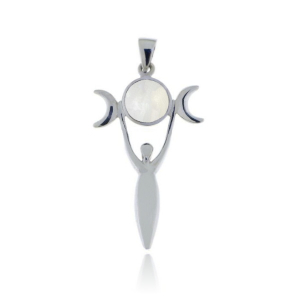 Rainbow Moonstone Symbol pendant model P1-407