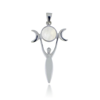Rainbow Moonstone Symbol pendant model P1-407