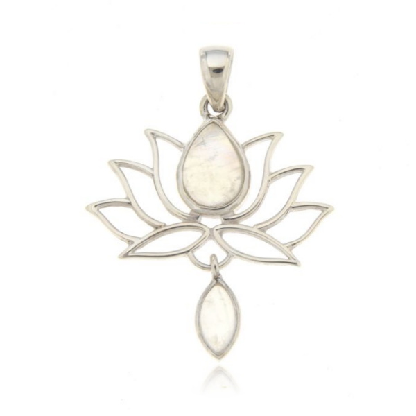 Regenboog Maansteen Symbool hanger model P1-409