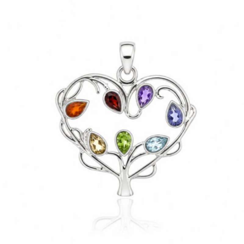 Multiple gemstones Symbol pendant model P1-397