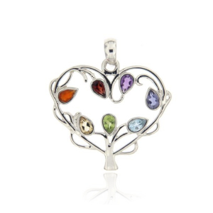 Multiple gemstones Symbol pendant model P1-397