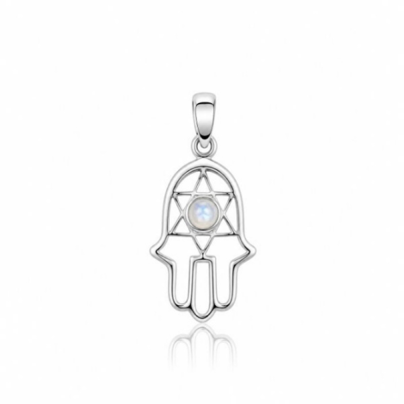 Rainbow Moonstone Symbol pendant model P9-022