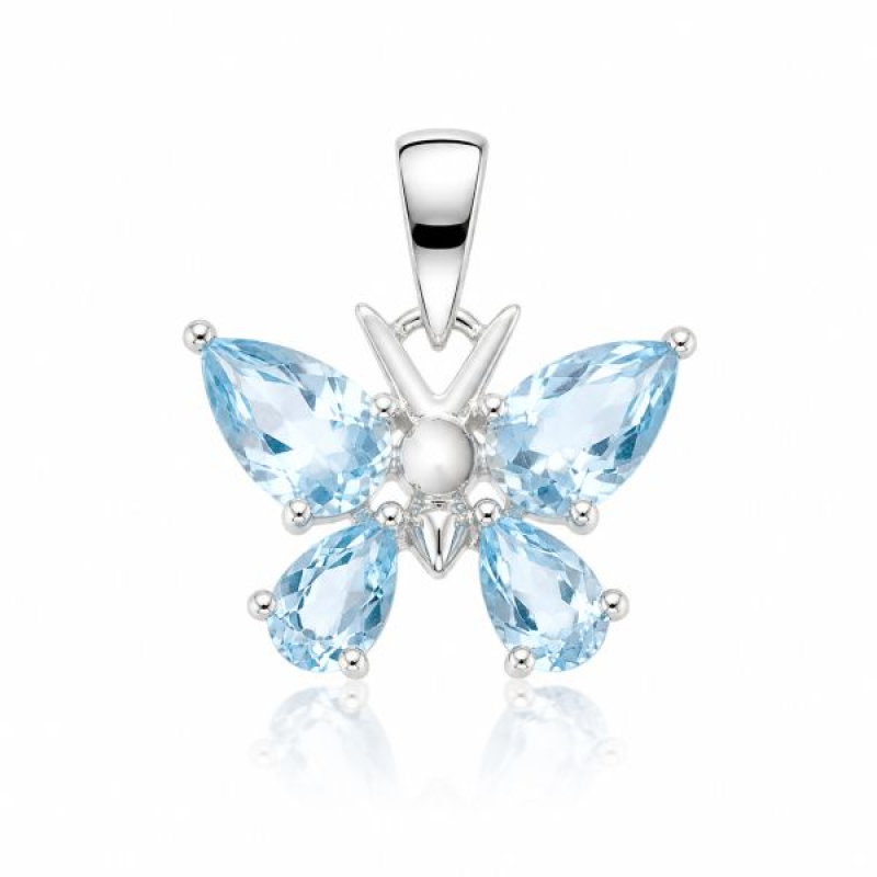 Blue Topaz Symbol pendant model P9-037