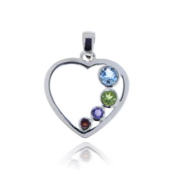 Multiple gemstones symbol pendant model P9-043