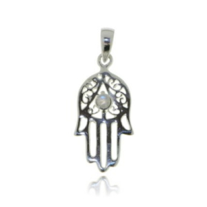 Regenboog Maansteen Symbool hanger model P9-056