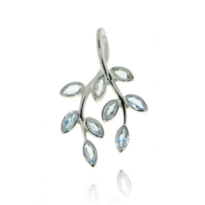 Blauwe Topaas Symbool hanger model P9-065