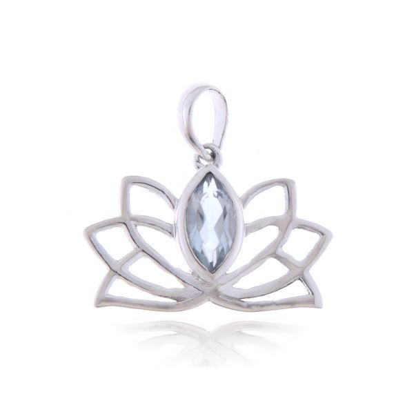 Blue Topaz Symbol pendant model P9-076