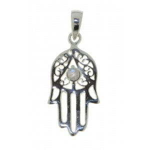 Rainbow Moonstone Symbol pendant model P9-056