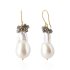 Parel en Labradoriet Oorhangers model E010176