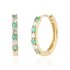 Smaragd met diamant Creolen model E015062
