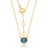 Blauwe Topaas london Collier model N011150