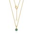 Smaragd met diamant Hanger model P011743