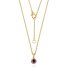 Robijn met diamant Hanger model P011743