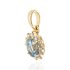 Aquamarine with diamond Pendant model P11423