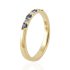  Blauwe Saffier met diamant Ring model R015061