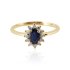 Blue Sapphire with diamond Ring model R11846